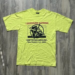 Grey Five Nine G59 I Survived Katrina T Shirt Size Small